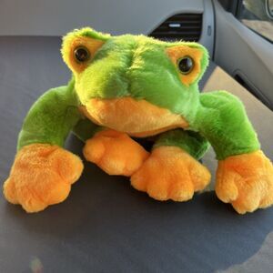 Vintage Green Frog TY Beanie Buddies Collection 1998 Smoochy 14” Plush NO TAG